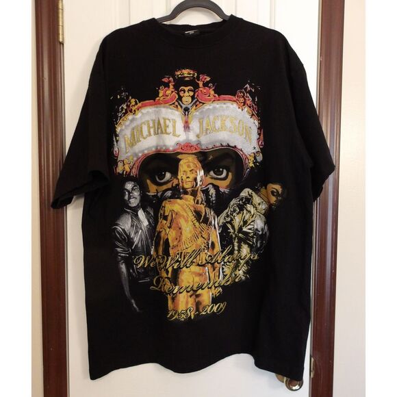Just Tee Michael Jackson Graphic Tee‎ We Will Always Remember 2XL - Picture 1 of 5